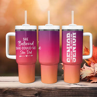 Personalized Graduation Gifts For Her Tumbler With Handle Custom Name She Believed She Could So She Did Seniors Class Of 2025