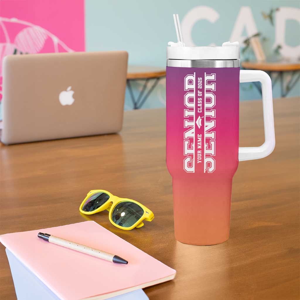 Personalized Graduation Gifts For Her Tumbler With Handle Custom Name She Believed She Could So She Did Seniors Class Of 2025