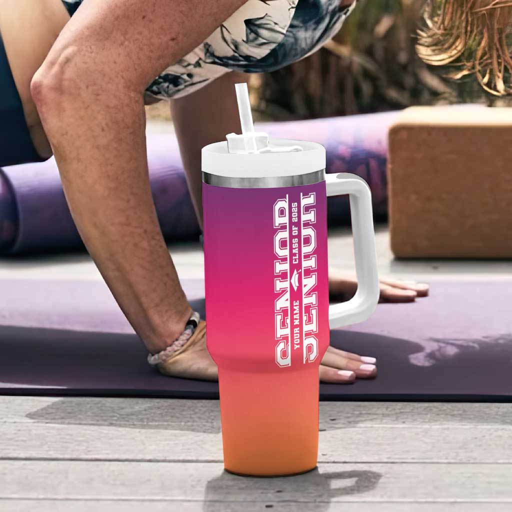 Personalized Graduation Gifts For Her Tumbler With Handle Custom Name She Believed She Could So She Did Seniors Class Of 2025