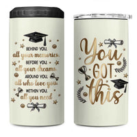 Graduation Gifts 4 in 1 Can Cooler Tumbler Congrats You Did It Class Of 2025