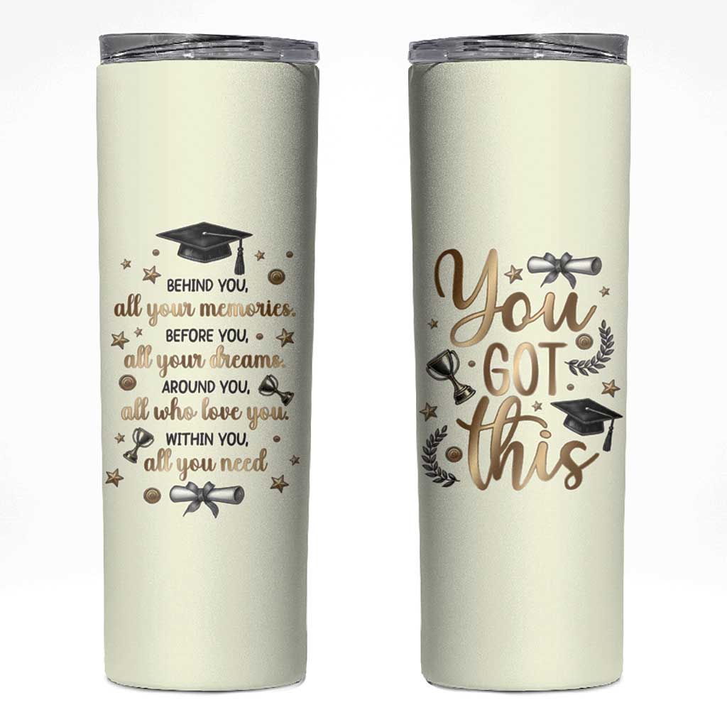 Graduation Gifts Skinny Tumbler Congrats You Did It Class Of 2025
