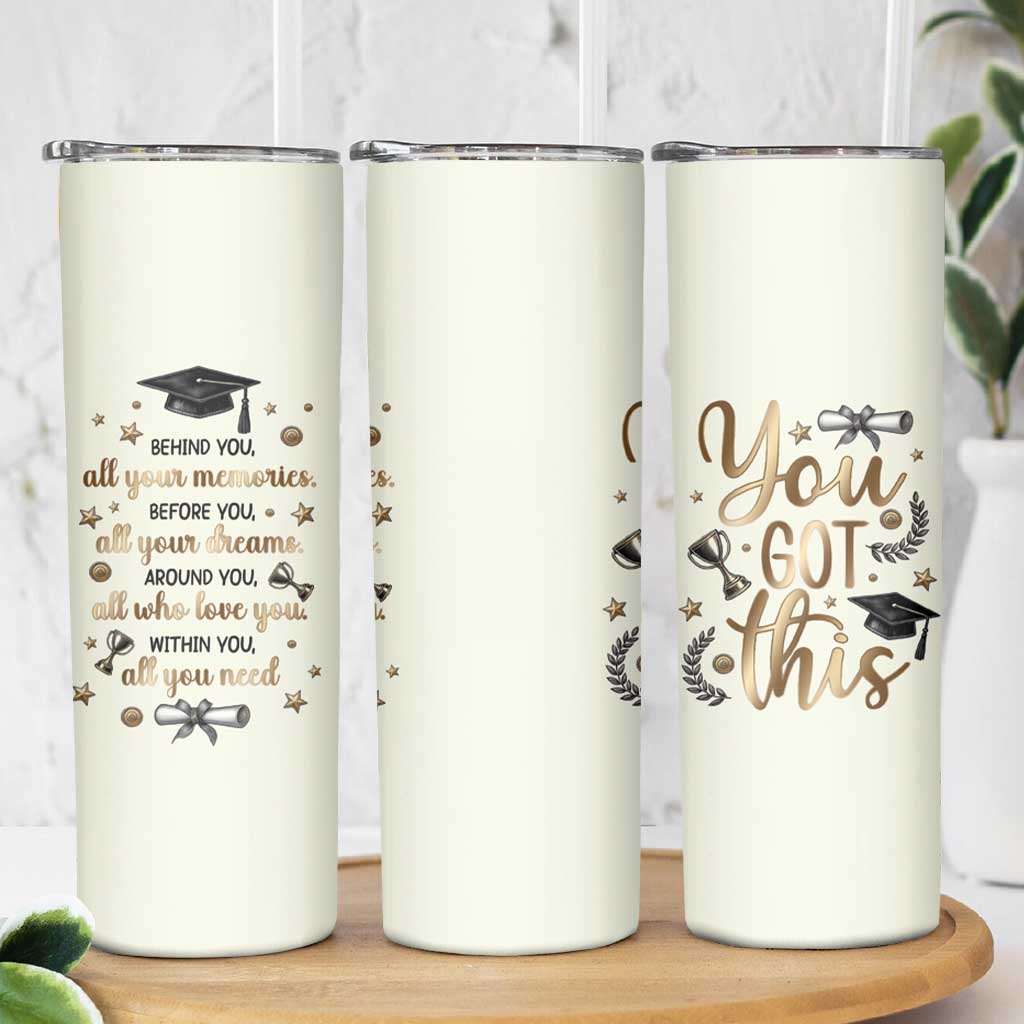 Graduation Gifts Skinny Tumbler Congrats You Did It Class Of 2025