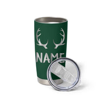 Personalized Hunting Tumbler Cup Custom Name Reindeer Season Christmas - Wonder Print Shop