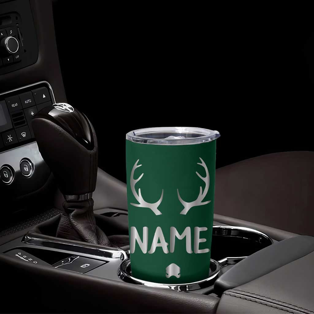 Personalized Hunting Tumbler Cup Custom Name Reindeer Season Christmas - Wonder Print Shop