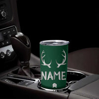 Personalized Hunting Tumbler Cup Custom Name Reindeer Season Christmas - Wonder Print Shop