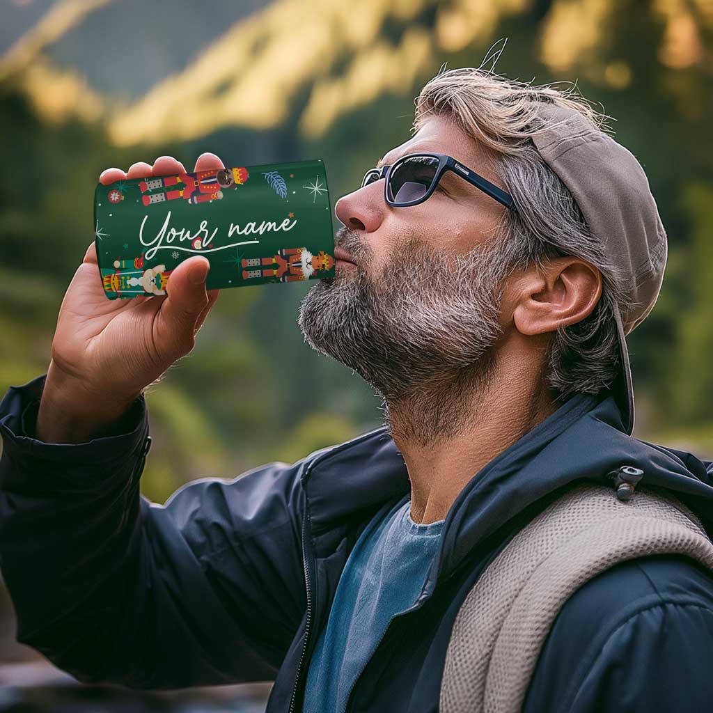 Personalized Christmas Nutcracker 4 in 1 Can Cooler Tumbler Custom Name Funny Nutcracker Dog - Wonder Print Shop