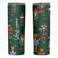 Personalized Christmas Nutcracker Skinny Tumbler Custom Name Funny Nutcracker Dog - Wonder Print Shop