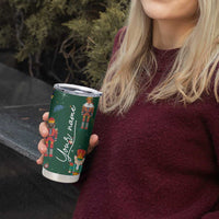 Personalized Christmas Nutcracker Tumbler Cup Custom Name Funny Nutcracker Dog - Wonder Print Shop