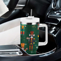Personalized Christmas Nutcracker Tumbler With Handle Custom Name Funny Nutcracker Dog - Wonder Print Shop