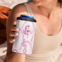 Personalized Christmas Nutcracker Ballerina 4 in 1 Can Cooler Tumbler Custom Name Coquette Ballet Nutcracker - Wonder Print Shop