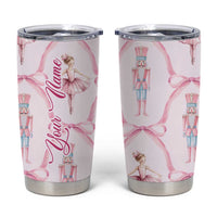 Personalized Christmas Nutcracker Ballerina Tumbler Cup Custom Name Coquette Ballet Nutcracker - Wonder Print Shop