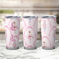 Personalized Christmas Nutcracker Ballerina Tumbler Cup Custom Name Coquette Ballet Nutcracker - Wonder Print Shop