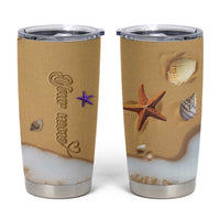 Personalized Beach Tumbler Cup Custom Name Beach Trip Vacation - Wonder Print Shop