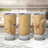 Personalized Beach Tumbler Cup Custom Name Beach Trip Vacation - Wonder Print Shop