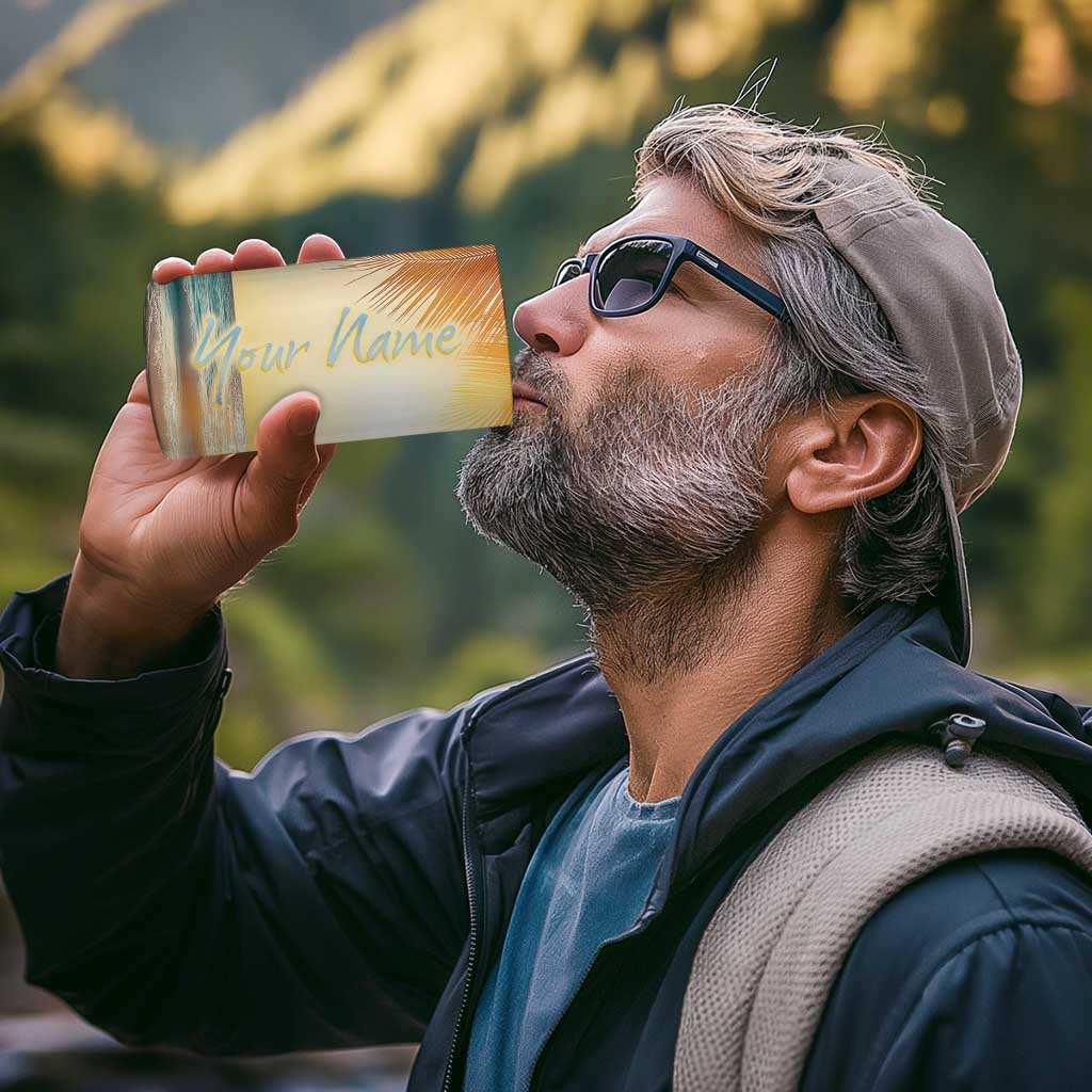 Personalized Beach 4 in 1 Can Cooler Tumbler Custom Name Life Is Better At Beach Trip Vacation - Wonder Print Shop