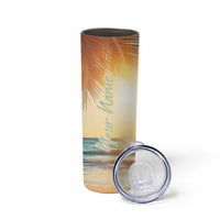 Personalized Beach Skinny Tumbler Custom Name Life Is Better At Beach Trip Vacation - Wonder Print Shop