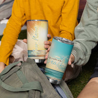 Personalized Beach Tumbler Cup Custom Name Life Is Better At Beach Trip Vacation - Wonder Print Shop