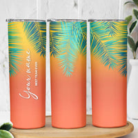 Personalized Beach Trip Vacation Skinny Tumbler Custom Name Best Team Ever Teambuilding - Wonder Print Shop