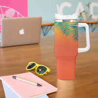 Personalized Beach Trip Vacation Tumbler With Handle Custom Name Best Team Ever Teambuilding - Wonder Print Shop