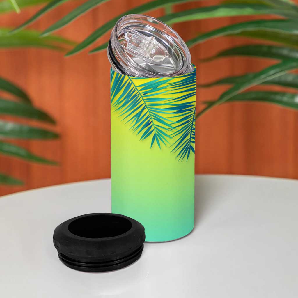 Personalized Beach Trip Vacation 4 in 1 Can Cooler Tumbler Custom Name Family Trip 2024 - Wonder Print Shop