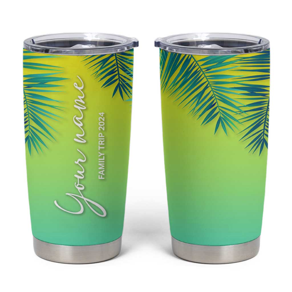Personalized Beach Trip Vacation Tumbler Cup Custom Name Family Trip 2024 - Wonder Print Shop