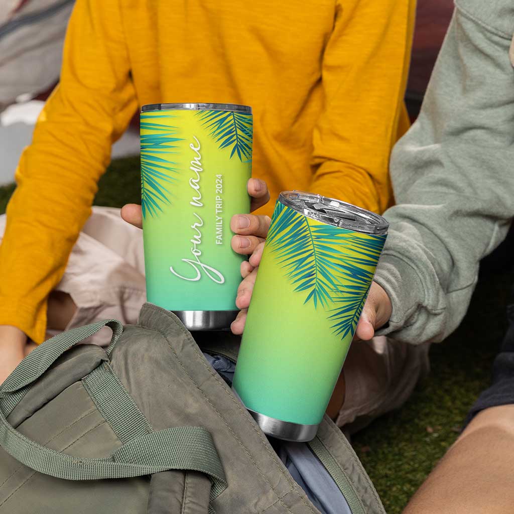 Personalized Beach Trip Vacation Tumbler Cup Custom Name Family Trip 2024 - Wonder Print Shop