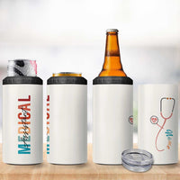 Personalized Medical Assiant 4 in 1 Can Cooler Tumbler Custom Name Nurse Gifts MA - Wonder Print Shop