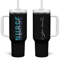 Personalized Registered Nurse Tumbler With Handle Custom Name Nursing Student Gifts RN - Wonder Print Shop