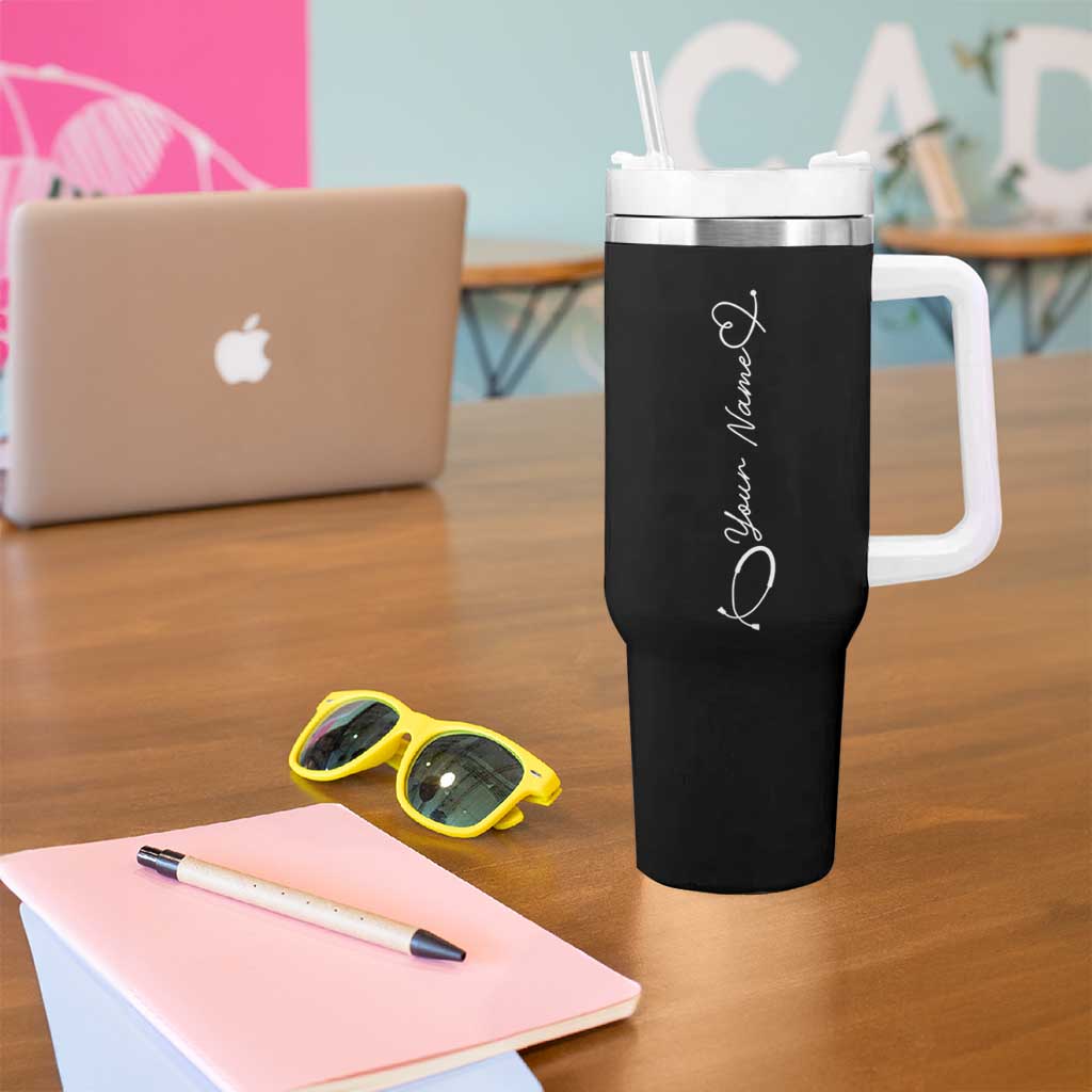 Personalized Registered Nurse Tumbler With Handle Custom Name Nursing Student Gifts RN - Wonder Print Shop