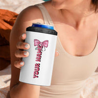 Personalized Nurse Gifts 4 in 1 Can Cooler Tumbler Custom Name In My Nurse Era Coquette - Wonder Print Shop