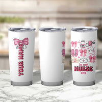 Personalized Nurse Gifts Tumbler Cup Custom Name In My Nurse Era Coquette - Wonder Print Shop