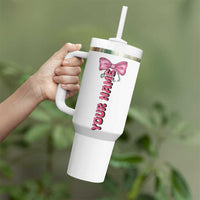 Personalized Nurse Gifts Tumbler With Handle Custom Name In My Nurse Era Coquette - Wonder Print Shop