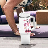 Personalized Nurse Gifts Tumbler With Handle Custom Name In My Nurse Era Coquette - Wonder Print Shop