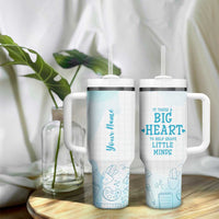 Personalized Teacher Tumbler With Handle Custom Name It Takes A Big Heart To Help Shape Little Minds - Wonder Print Shop