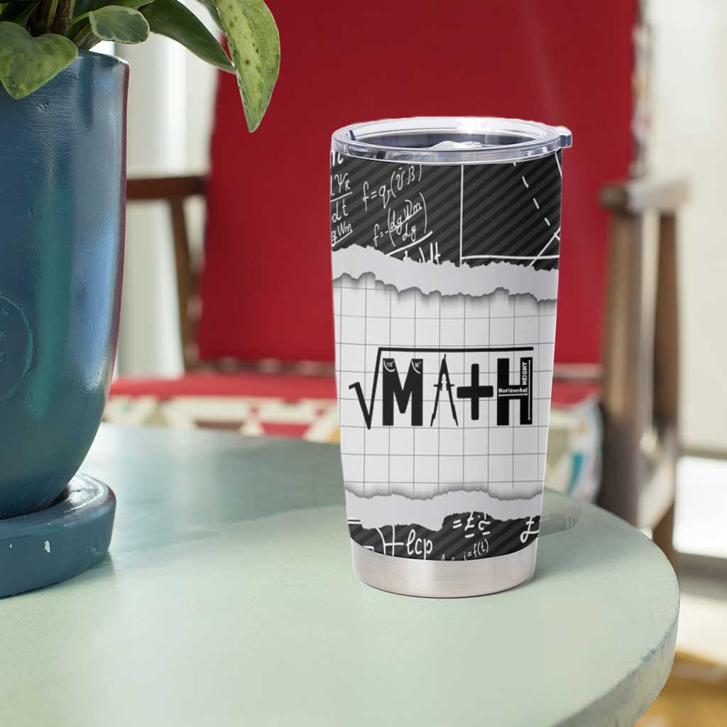 Personalized Math Teacher Tumbler Cup Custom Name Best Math Teacher Ever - Wonder Print Shop