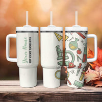 Personalized Science Teacher Tumbler With Handle Custom Name Best Science Teacher Ever - Wonder Print Shop