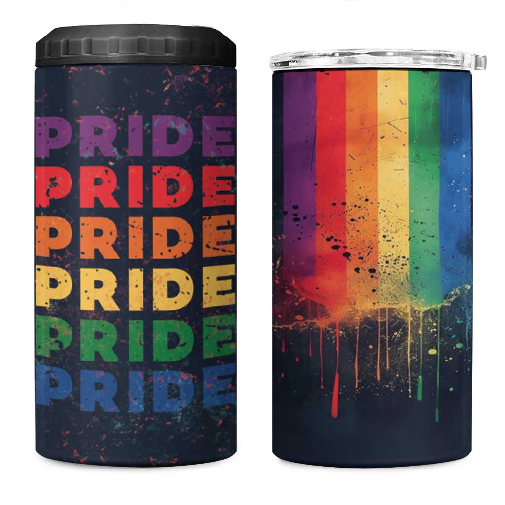 Rainbow LGBT Pride 4 in 1 Can Cooler Tumbler - Wonder Print Shop