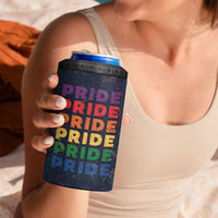 Rainbow LGBT Pride 4 in 1 Can Cooler Tumbler - Wonder Print Shop