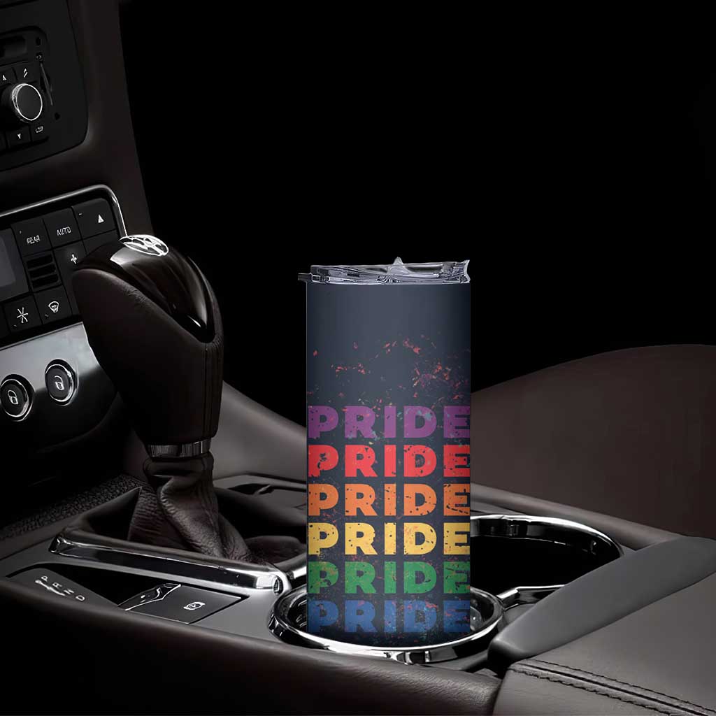 Rainbow LGBT Pride Skinny Tumbler - Wonder Print Shop