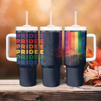 Rainbow LGBT Pride Tumbler With Handle - Wonder Print Shop