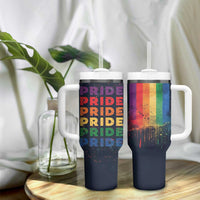 Rainbow LGBT Pride Tumbler With Handle - Wonder Print Shop