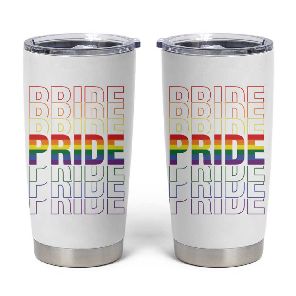 Gay Pride Tumbler Cup LGBTQ Rainbow Flag - Wonder Print Shop