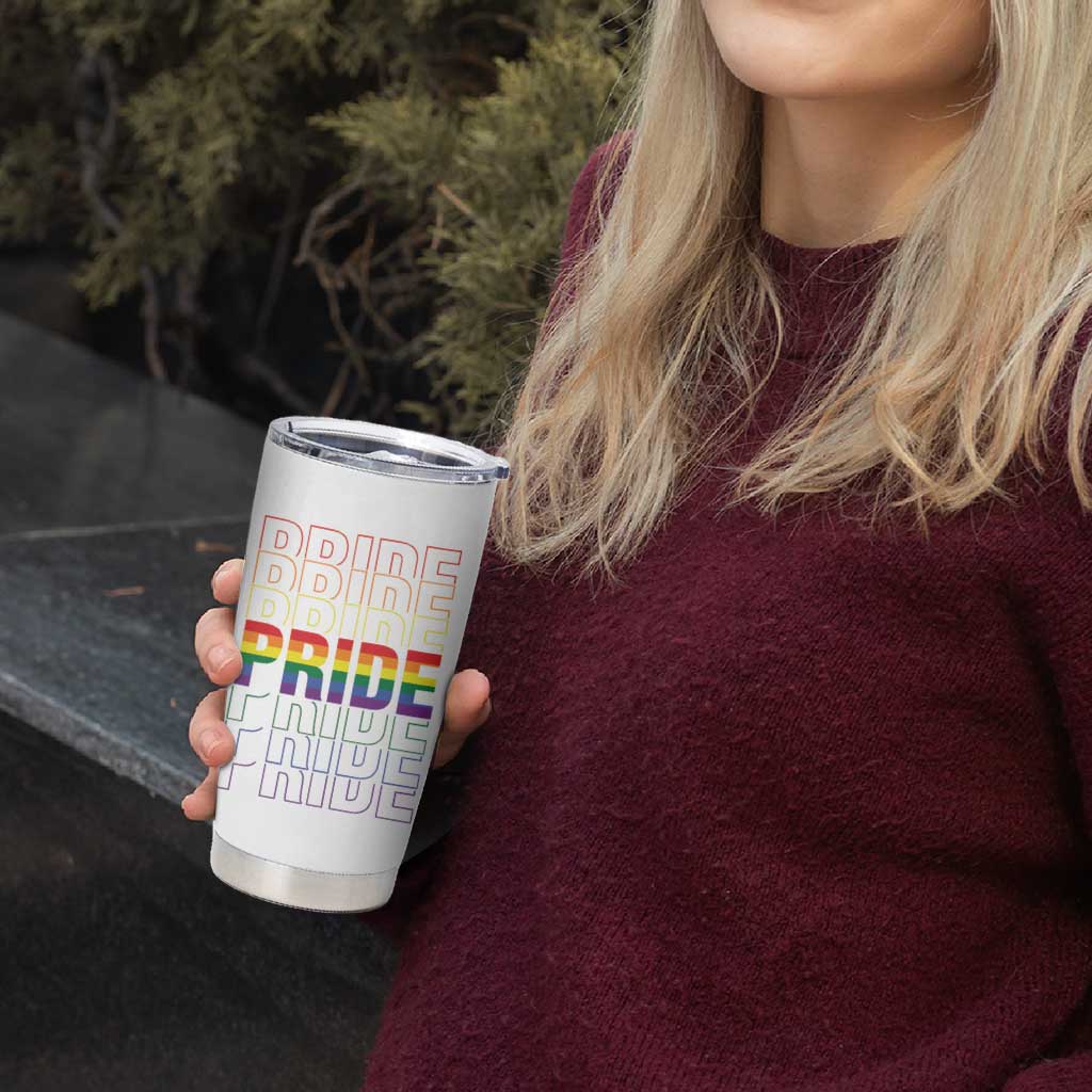 Gay Pride Tumbler Cup LGBTQ Rainbow Flag - Wonder Print Shop