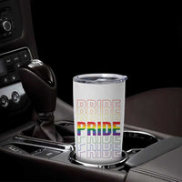 Gay Pride Tumbler Cup LGBTQ Rainbow Flag - Wonder Print Shop