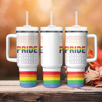 Gay Pride Tumbler With Handle LGBTQ Rainbow Flag - Wonder Print Shop