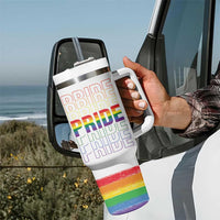 Gay Pride Tumbler With Handle LGBTQ Rainbow Flag - Wonder Print Shop