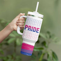 Lesbian Pride Tumbler With Handle LGBTQ Les Flag - Wonder Print Shop