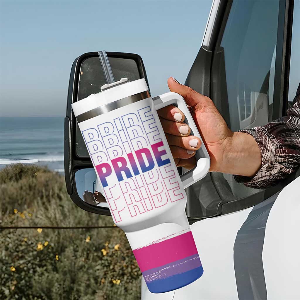 Lesbian Pride Tumbler With Handle LGBTQ Les Flag - Wonder Print Shop