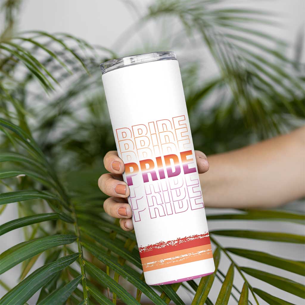 Transgender Pride Skinny Tumbler LGBTQ Trans Flag - Wonder Print Shop