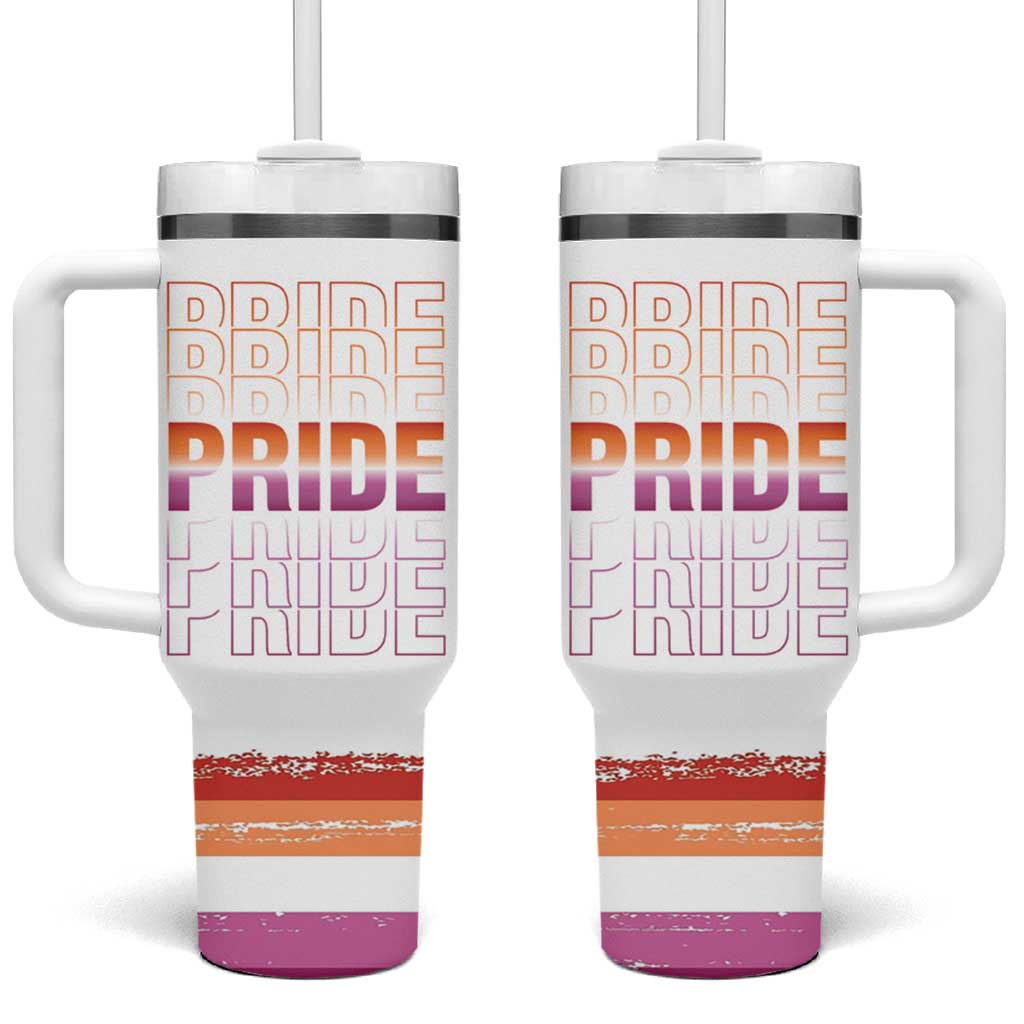 Transgender Pride Tumbler With Handle LGBTQ Trans Flag - Wonder Print Shop